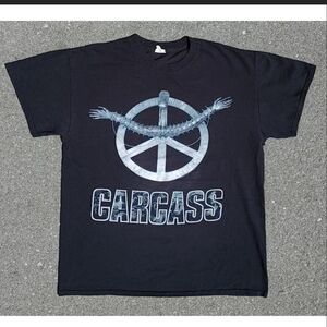 Vtg 2000s Carcass Heartwork Band T-Shirt Anvil Tag Y2K Death Metal Graphic M